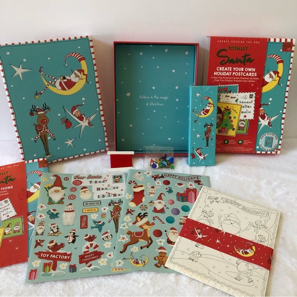 Totally Santa Create Your Own Holiday Postcards, Brand New - Picture 3 of 3